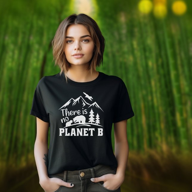 Camiseta Não há planeta B, ativismo vegetariano (Criador carregado)