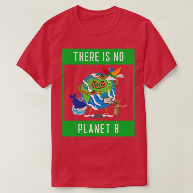 Camiseta Não Há Planeta B Ir Vegan (Frente do Design)