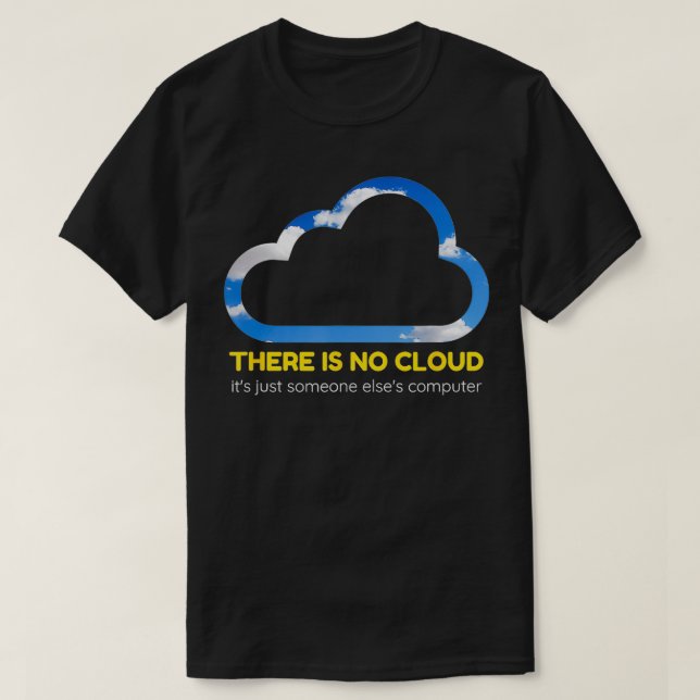 Camiseta Não Há Presente De Codificação De Nuvem Para Um Pr (Frente do Design)