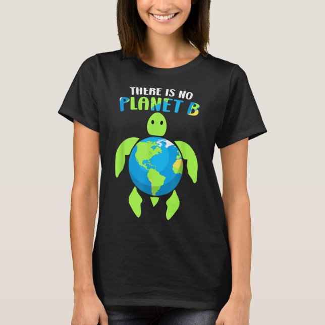 Camiseta Não Há Proteção Ambiental Climática Do Planeta B (Frente)