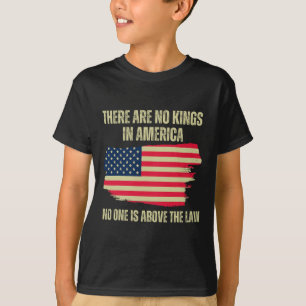 Camiseta Não Há Reis Nos Estados Unidos A Bandeira American