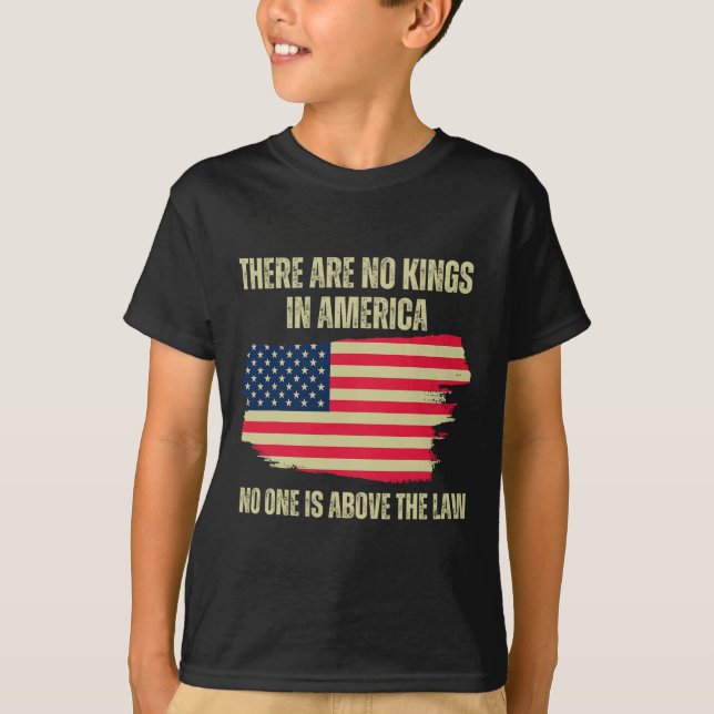 Camiseta Não Há Reis Nos Estados Unidos A Bandeira American (Frente)