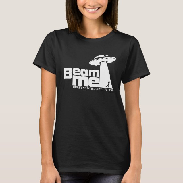 Camiseta Não há vida inteligente aqui. (Frente)