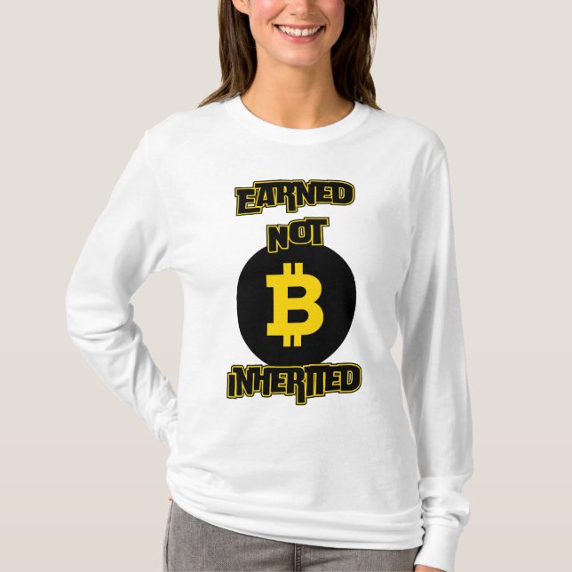 Camiseta Não Herdado™ Crypto Grit Edition (Frente)