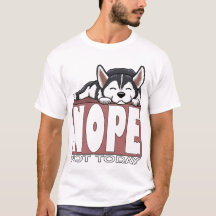 Não Hoje Cachorro Husky Siberiano Dormindo