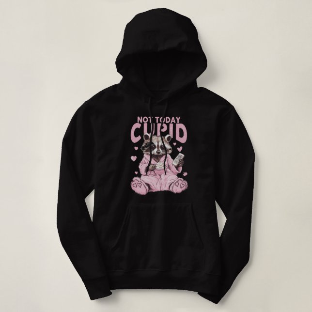 Camiseta não hoje cupido (Frente do Design)