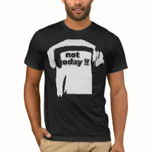 Não Hoje Engraçado Citação Negrito Preto e Branco