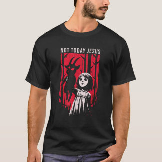 Camiseta Não hoje Jesus Gótico Satânico Demônio 666 Cabra N