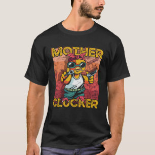 Camiseta Não Hoje Mãe Franga Galinha Louca Fazendeiro