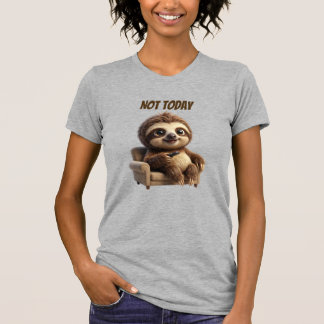 Camiseta Não Hoje Preguiça Relaxada