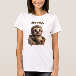 Camiseta Não Hoje Preguiça Relaxada