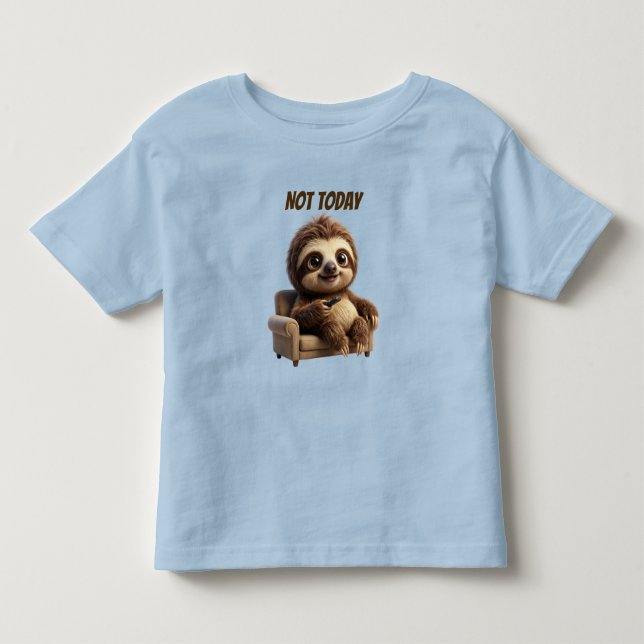 Camiseta Não Hoje Sloth Relaxado (Frente)
