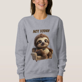 Camiseta Não Hoje Sloth Relaxado