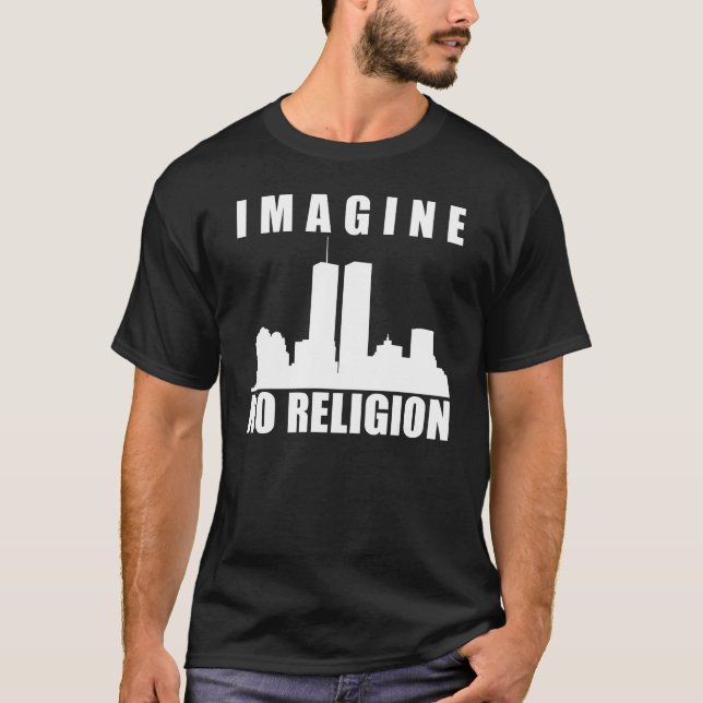 Camiseta Não imagine nenhuma religião (Frente)