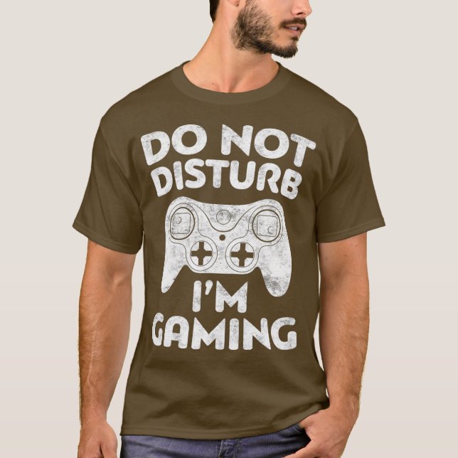 Camiseta Não Incomodar O Im Gamer De Jogos (Frente)