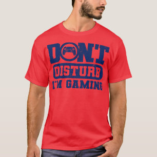 Camiseta Não Incomodar O Im Jogos Versão Azul