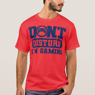 Camiseta Não Incomodar O Im Jogos Versão Azul