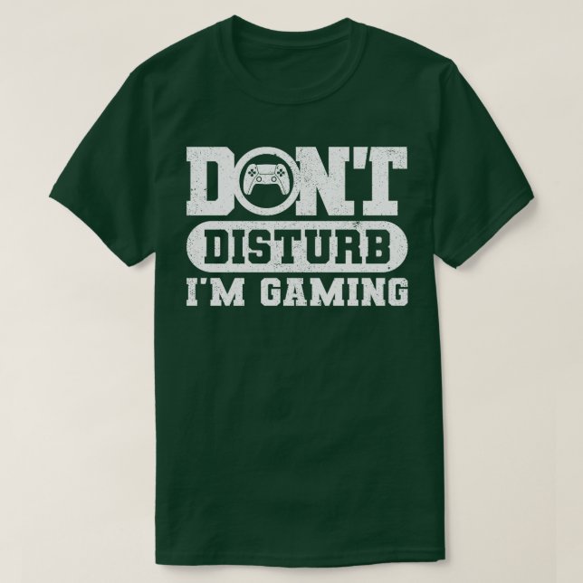 Camiseta Não Incomodar Os Jogos Im 1 (Frente do Design)