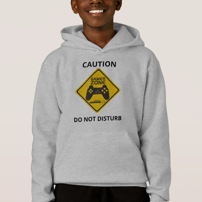 Camiseta Não Incomodar Sinal de Cuidado Amarelo da Zona do  (Frente)