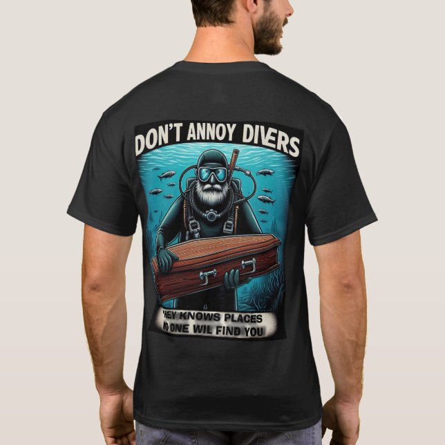 Camiseta não incomode os mergulhadores (Verso)