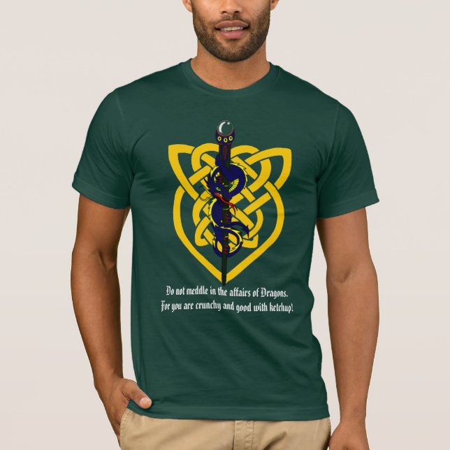Camiseta Não intrometa nos casos dos dragões (Frente)