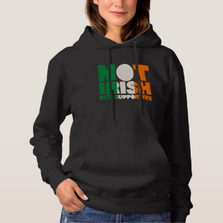 Camiseta Não Irlandês Mas Bandeira Irlandesa de Apoio Dia d