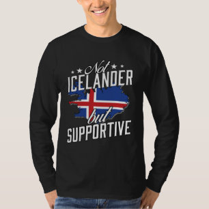Camiseta Não Islandês Mas Turista Viajante Apoiador Islândi