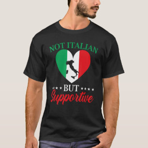 Camiseta Não Italiano, Mas Apoiante Itália Flag Italia Trav