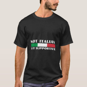Camiseta Não Italiano, Mas Design de Apoio. Itália Apoio F