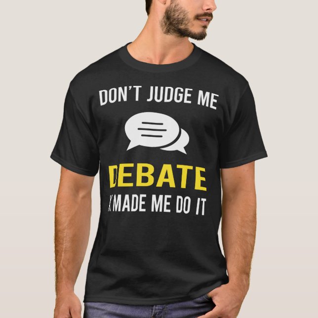 Camiseta Não julgar Debate (Frente)