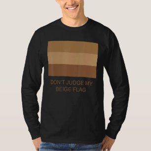Camiseta Não julgue a minha bandeira bege