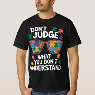 Camiseta Não Julgue Entenda o Amor Autista Conscientização