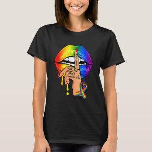 Camiseta Não julgue Orgulho gay Lgbt Lgbt Lgbt Lançando Arc