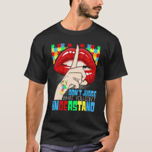 Camiseta Não Julgue Puzzle Autista Conscientização do Autis