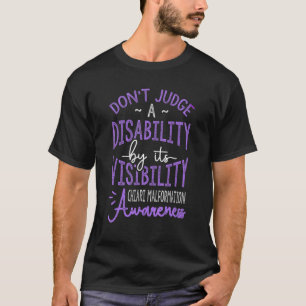 Camiseta Não julgue uma malformação Chiari incapaz