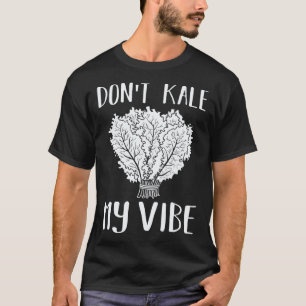 Camiseta Não Kale Meu Astral Couve Verde Alimentação Saudáv