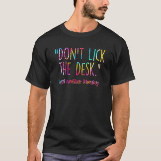 Camiseta Não Lambe O Destro Justo Outra Segunda-Feira Profe