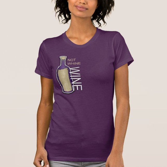 Camiseta Não lamentação, vinho (Frente)