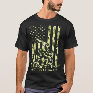Camiseta Não lance sobre a bandeira da Camo American
