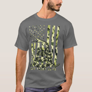 Camiseta Não lance sobre a bandeira da Camo American