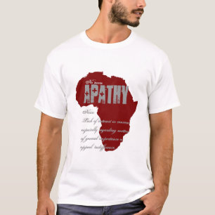 Camiseta Não mais apatia - Tshirt da consciência dos