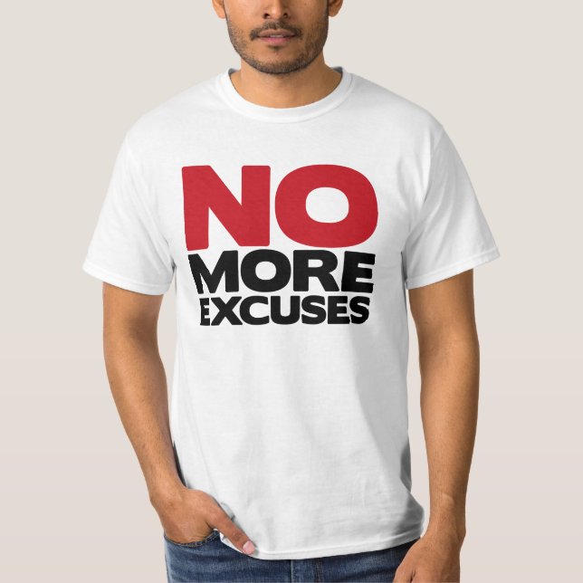 Camiseta Não mais desculpas (Frente)