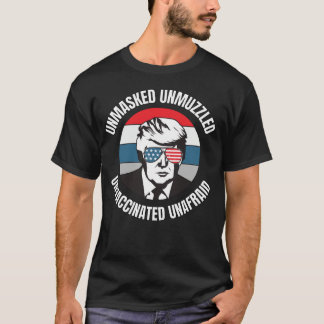 Camiseta Não mascarado Não-mascarado Não Vacinado Sem Recei