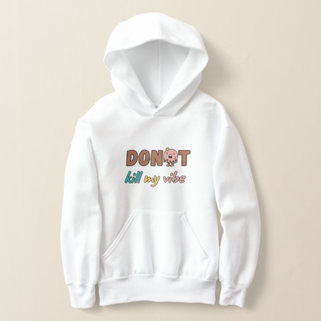 Camiseta "não mate minhas vibes" capuz (Postura )