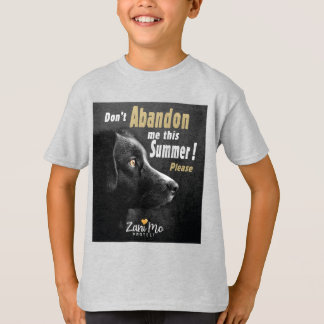 Camiseta Não me abandone este Verão - Proteção dos cães