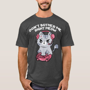 Camiseta Não me aborreça direito, jogador de vídeo engraçad