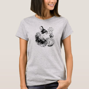 Camiseta Não me apresse, último minuto, coelho atrasado d