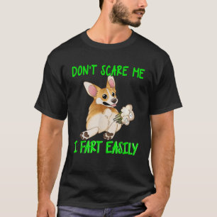 Camiseta Não Me Assuste, Eu Me Torço Engraçado Fart Piada C