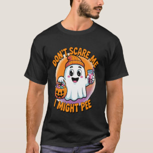 Camiseta Não Me Assuste Eu Posso Fazer Xixi Engraçado Hallo