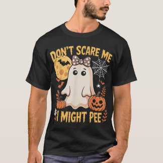Camiseta Não Me Assuste, Eu Posso Ir Engravidar O Halloween